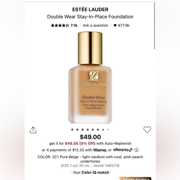 Estée Lauder Double Wear Foundation - Picture 5 of 5